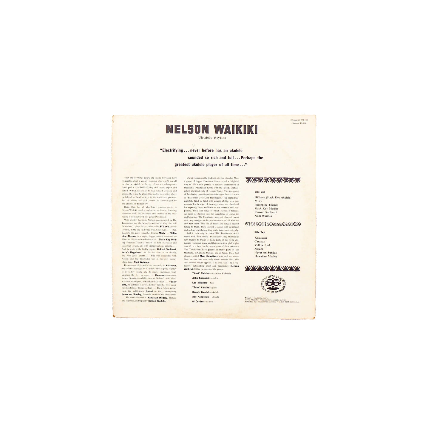NELSON WAIKIKI / UKULELE STYLIST