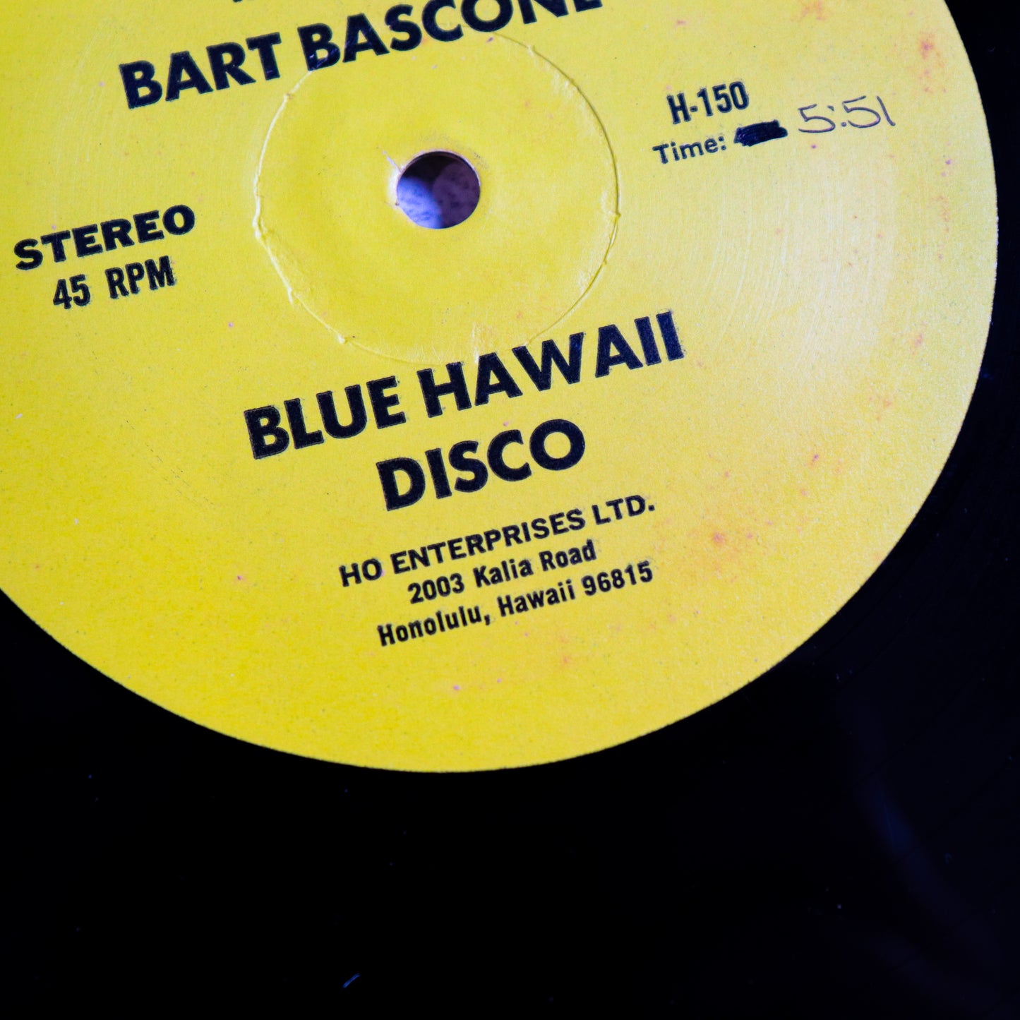 BART BASCONE / Blue Hawaii Disco