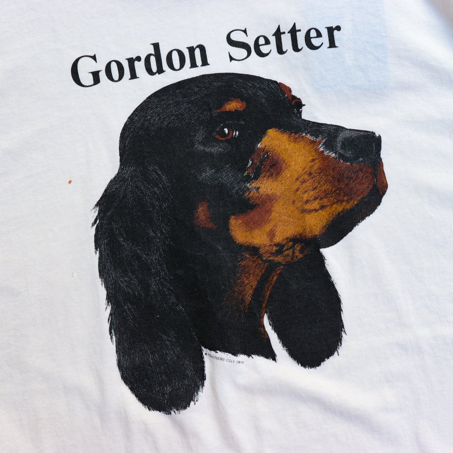Gordon Setter Face up Tee