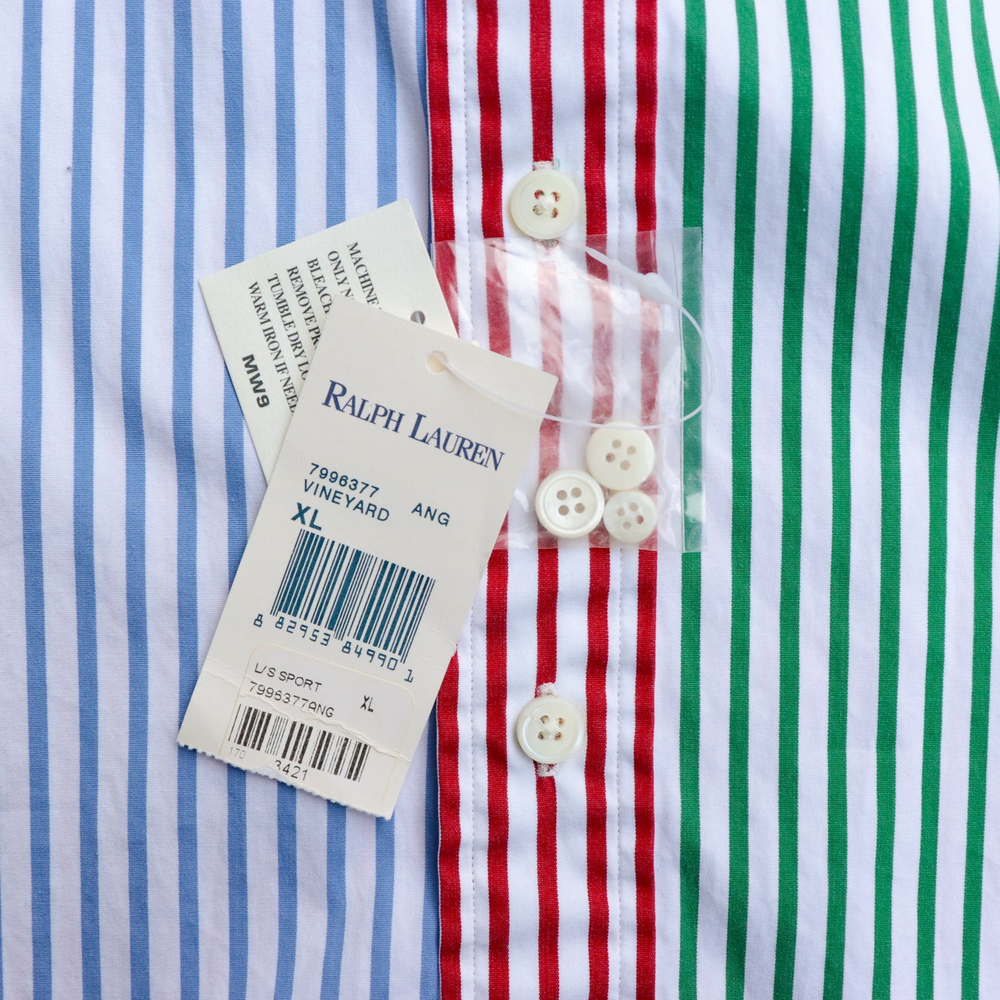 Ralph Lauren B.D L/S Stripe Shirts(Dead Stock)
