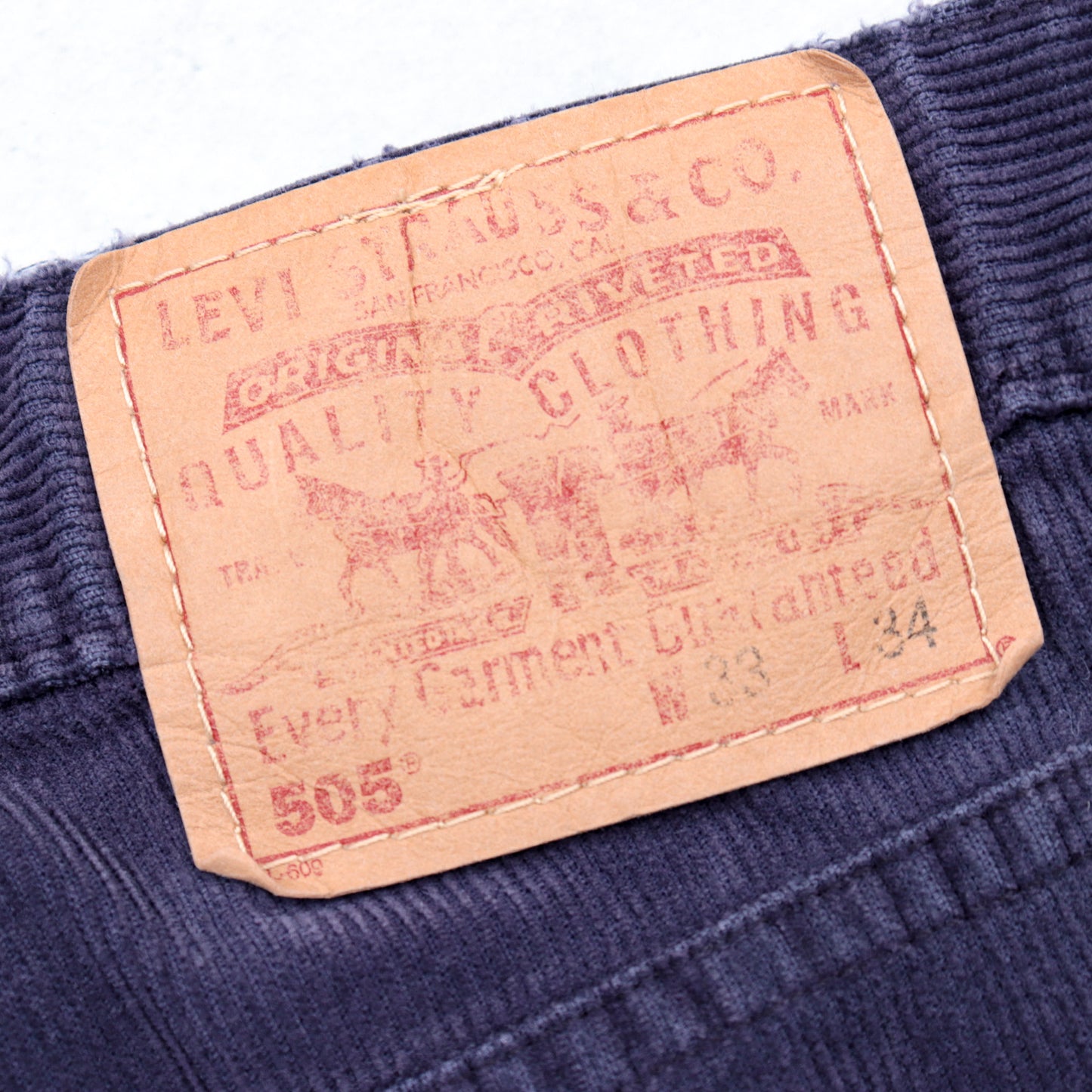 Levi's 505 Corduroy made in USA