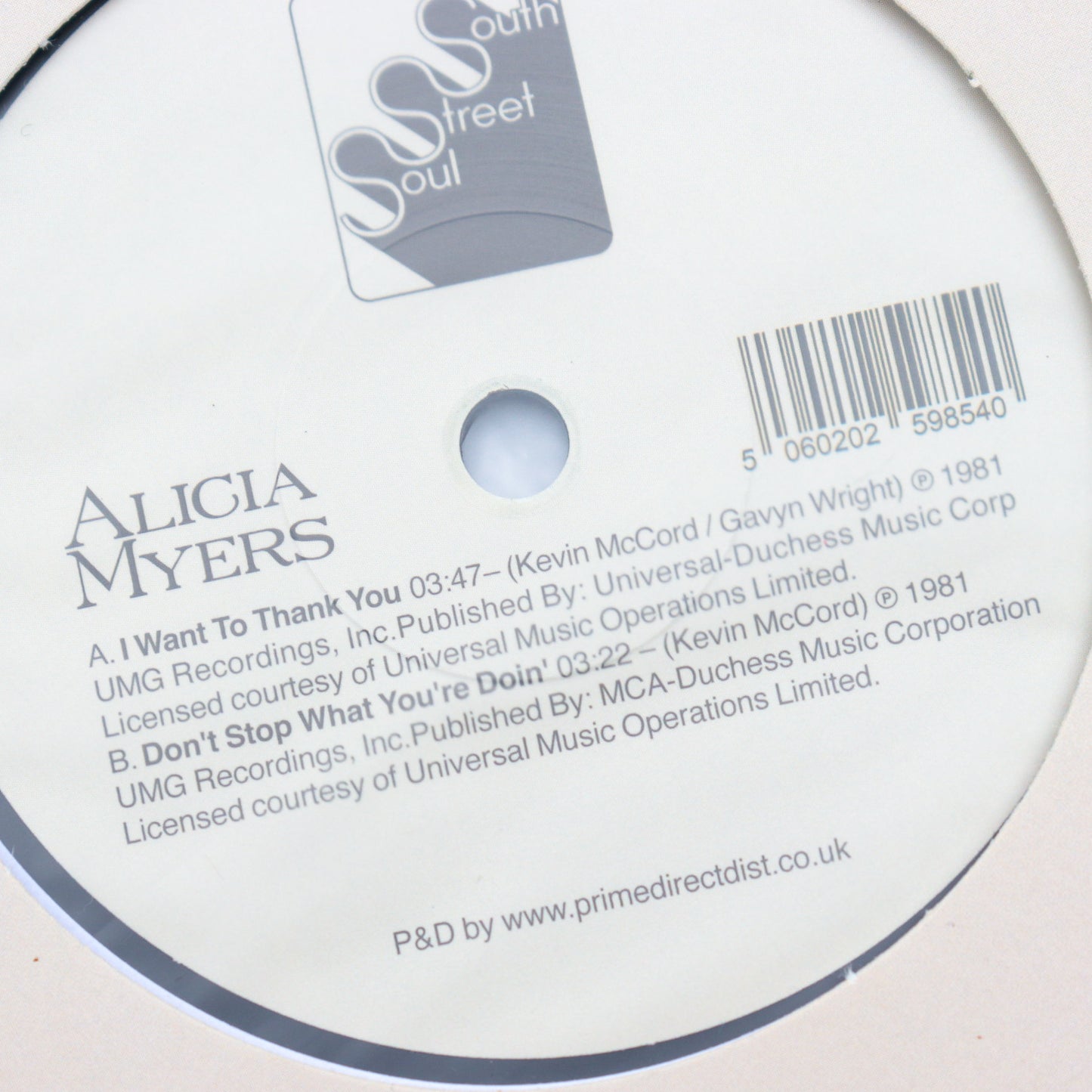 ALICIA MYERS / I Want To Thank You