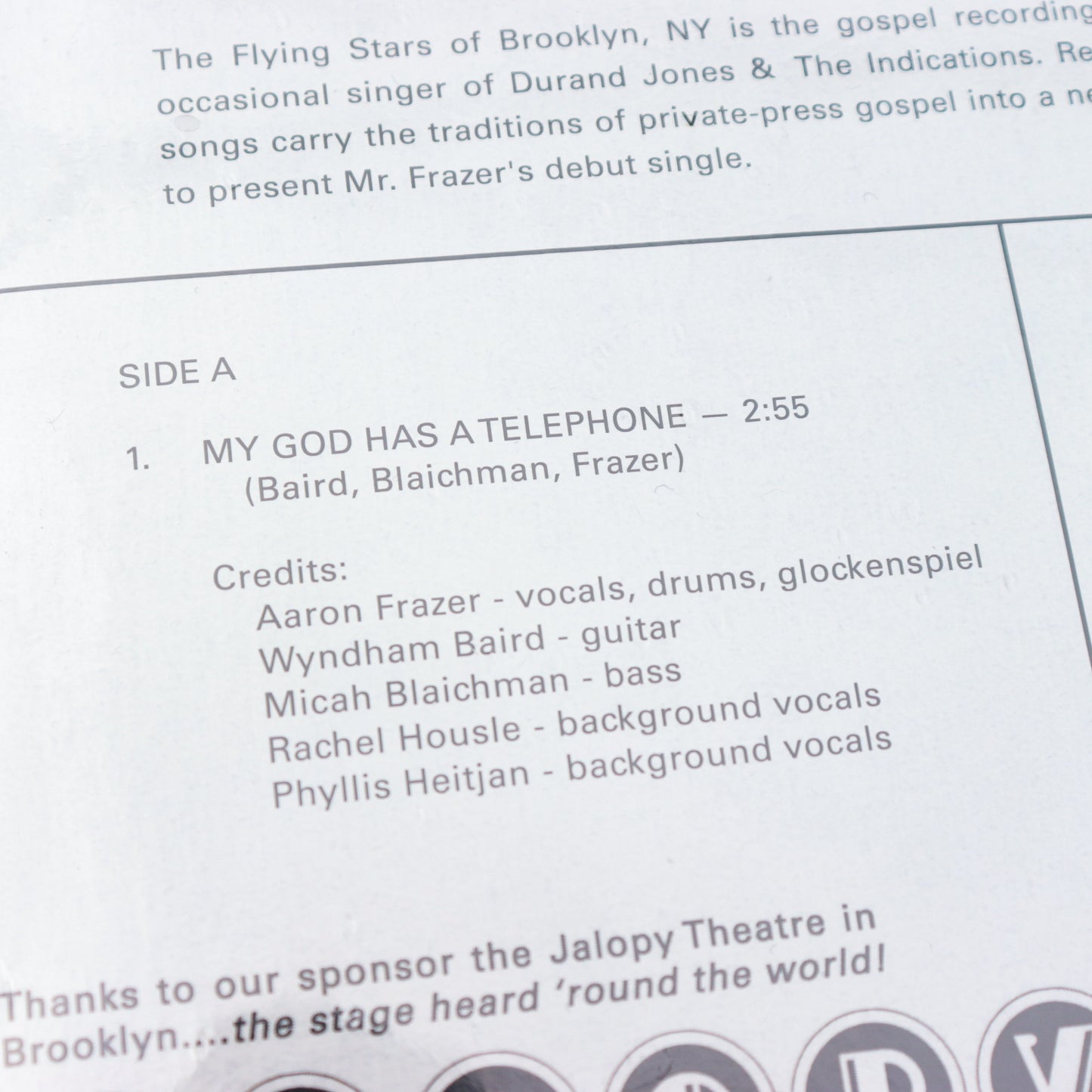 AARON FRAZER / My God Has Telephone