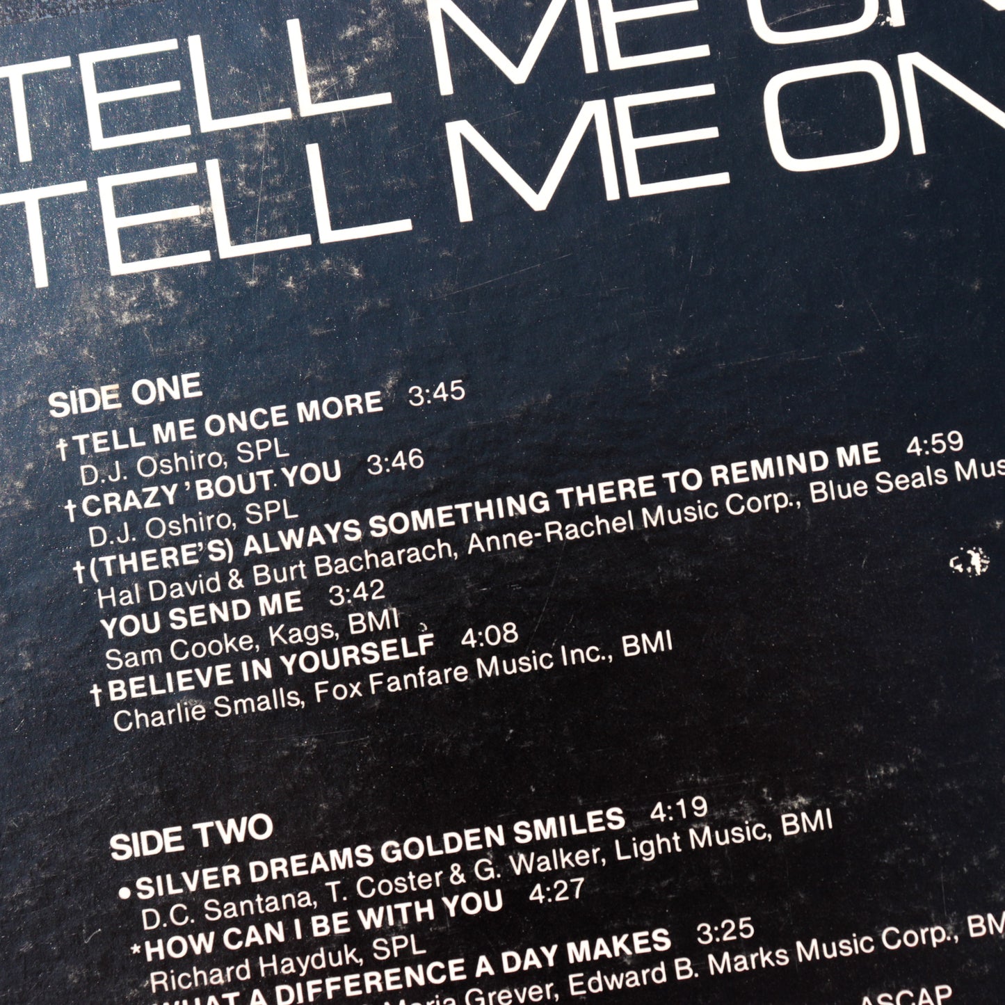 DJ&THE SPICE OF LIFE / Tell Me Once More