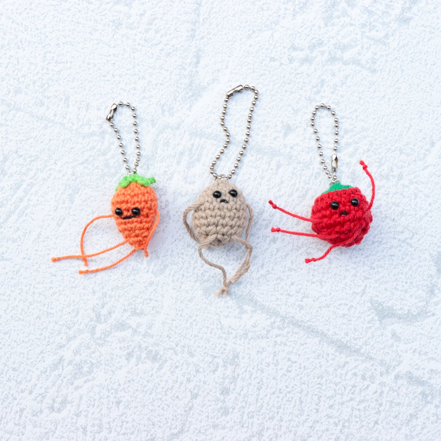 Hand Knit Potato Charm