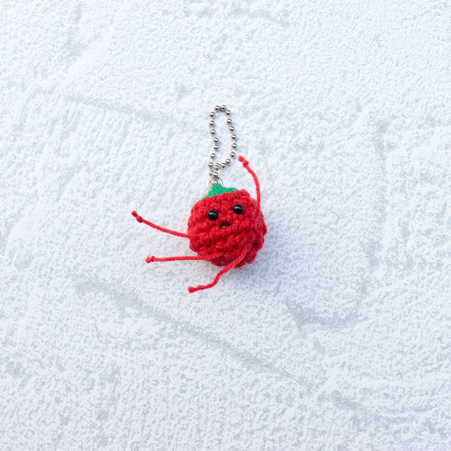 Hand Knit Tomato Charm