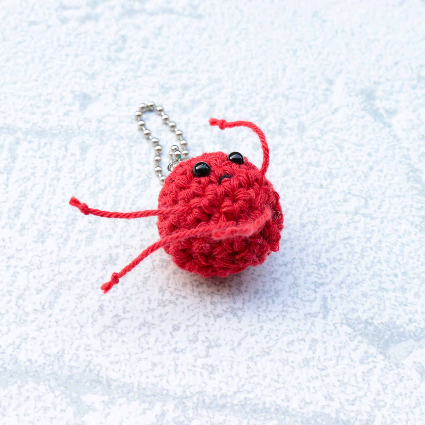 Hand Knit Tomato Charm