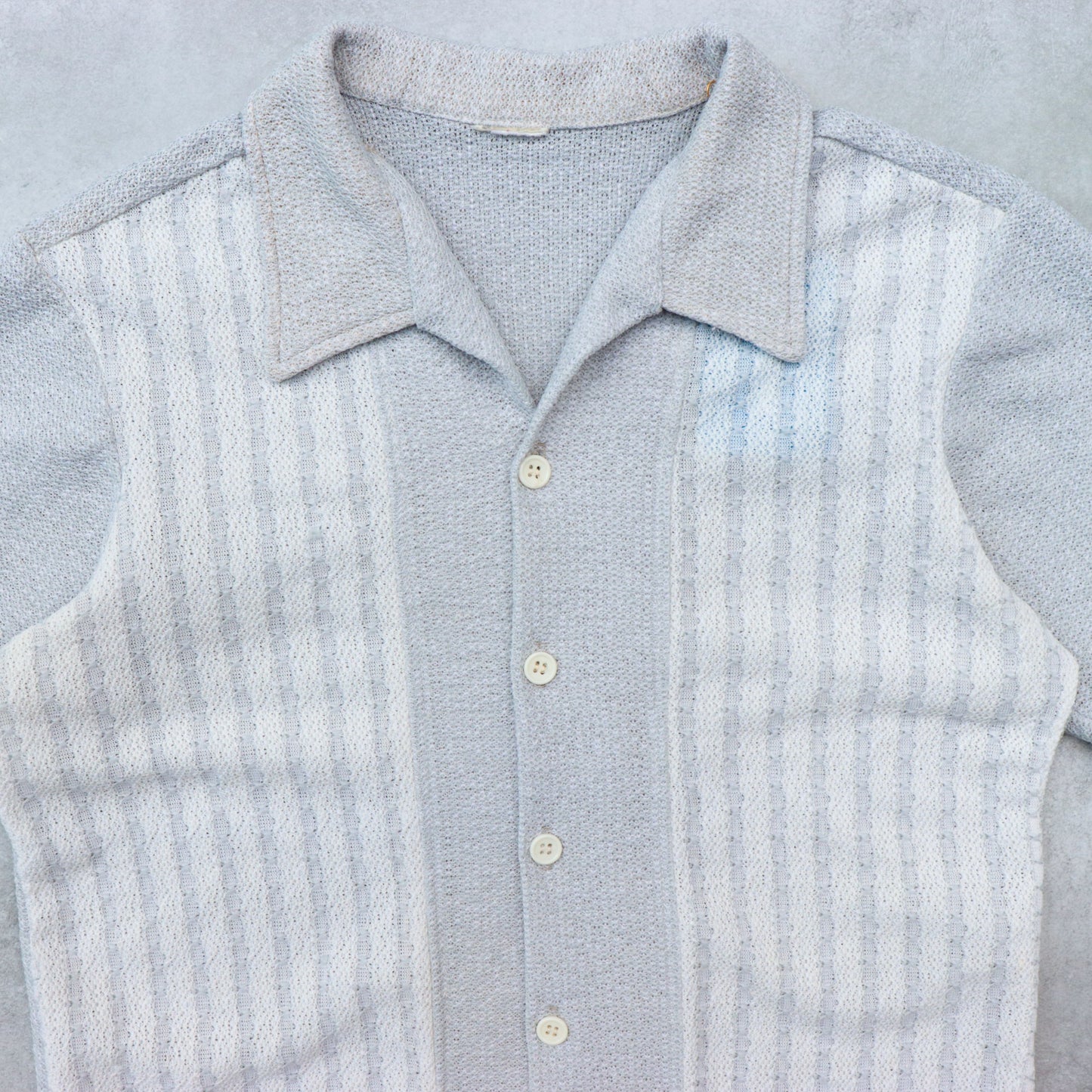 Mesh Open Collar Shirts