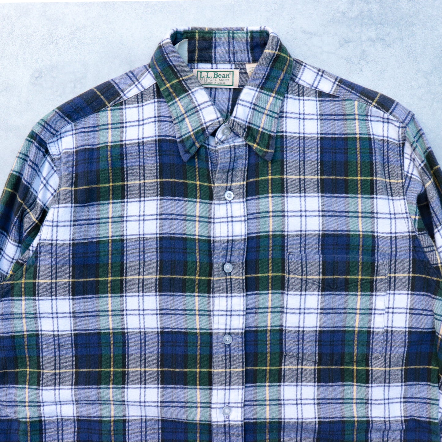 L.L Bean L/S Check Nel Shirt
