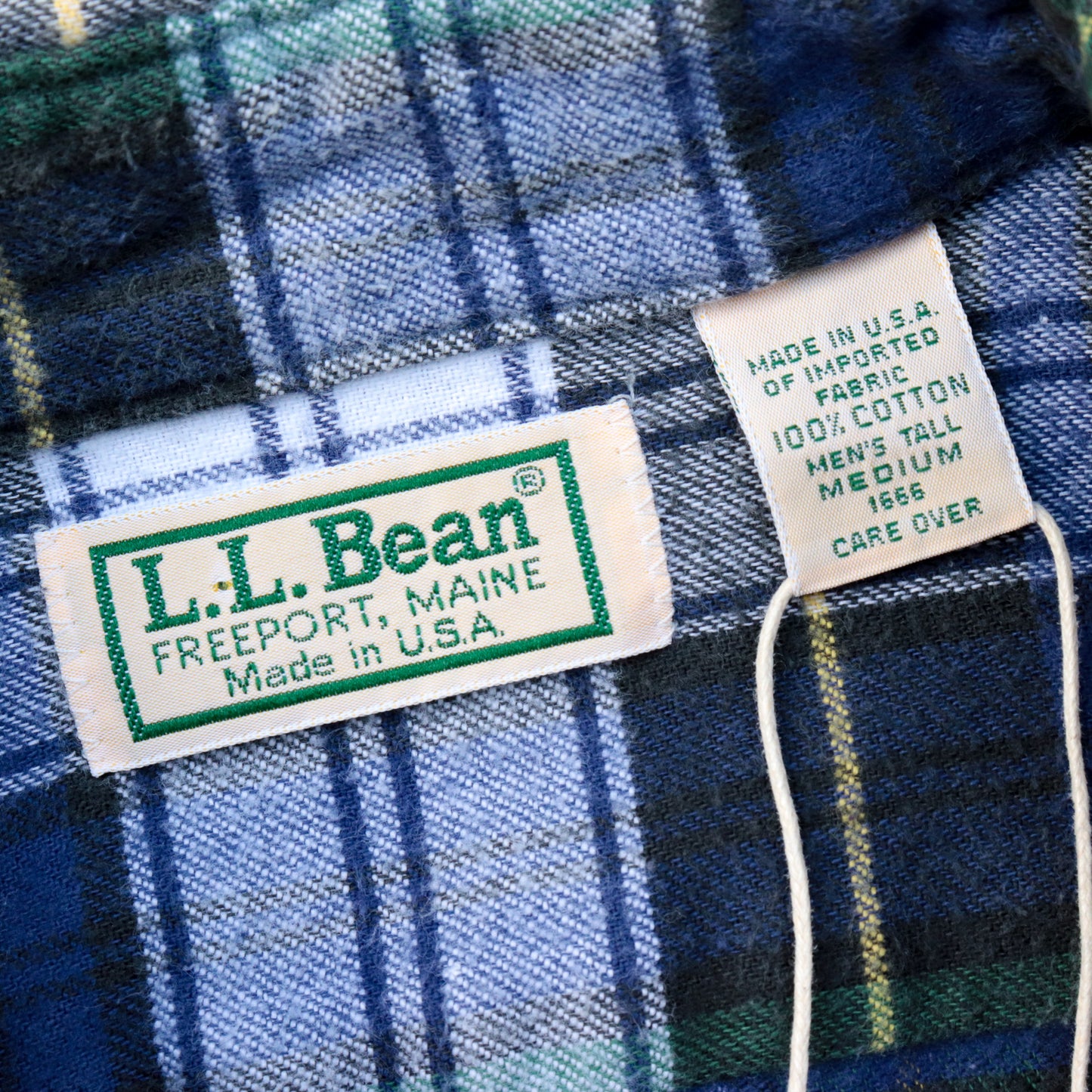L.L Bean L/S Check Nel Shirt