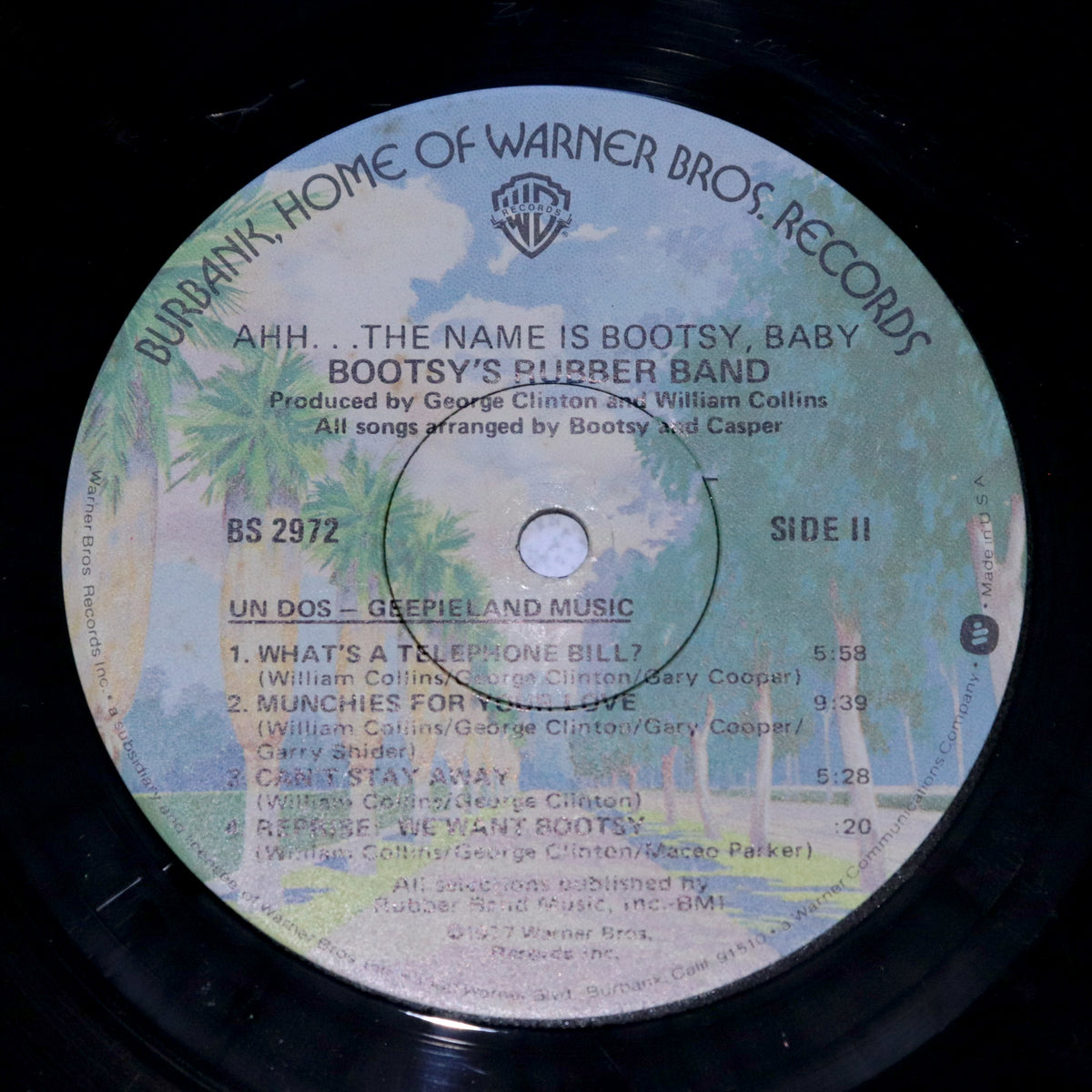 BOOTSY'S RUBBER BAND / Ahh The Name Is Bootsy, Boby!