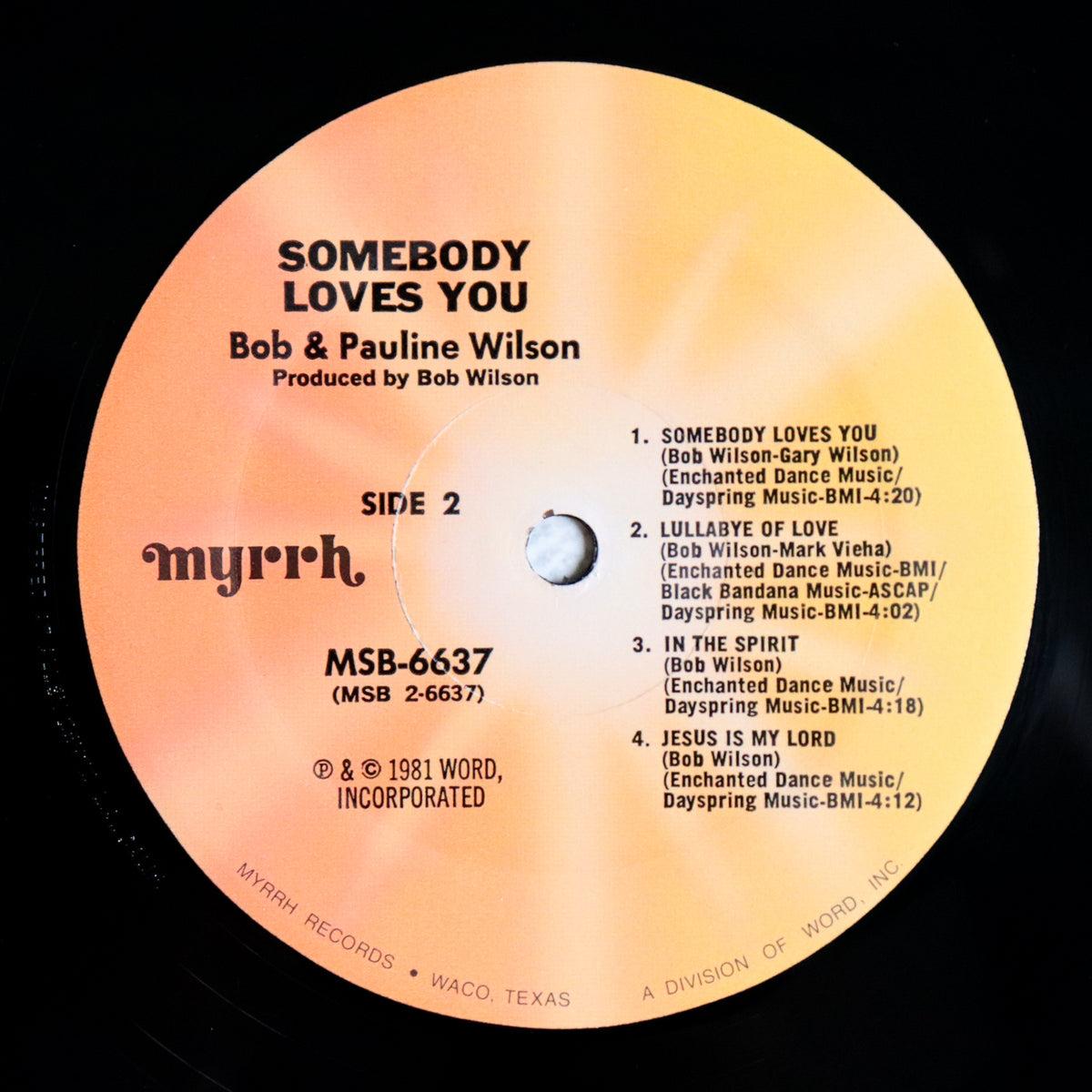 BOB&PAULINE WILSON / Someday Loves You