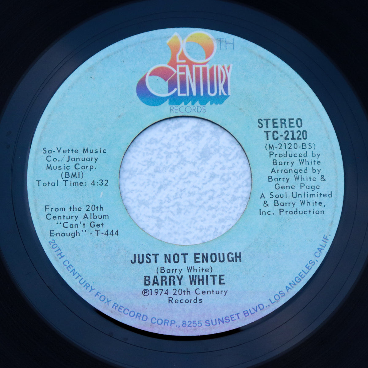 BARRY WHITE / Can't Get Enough Of Your Love