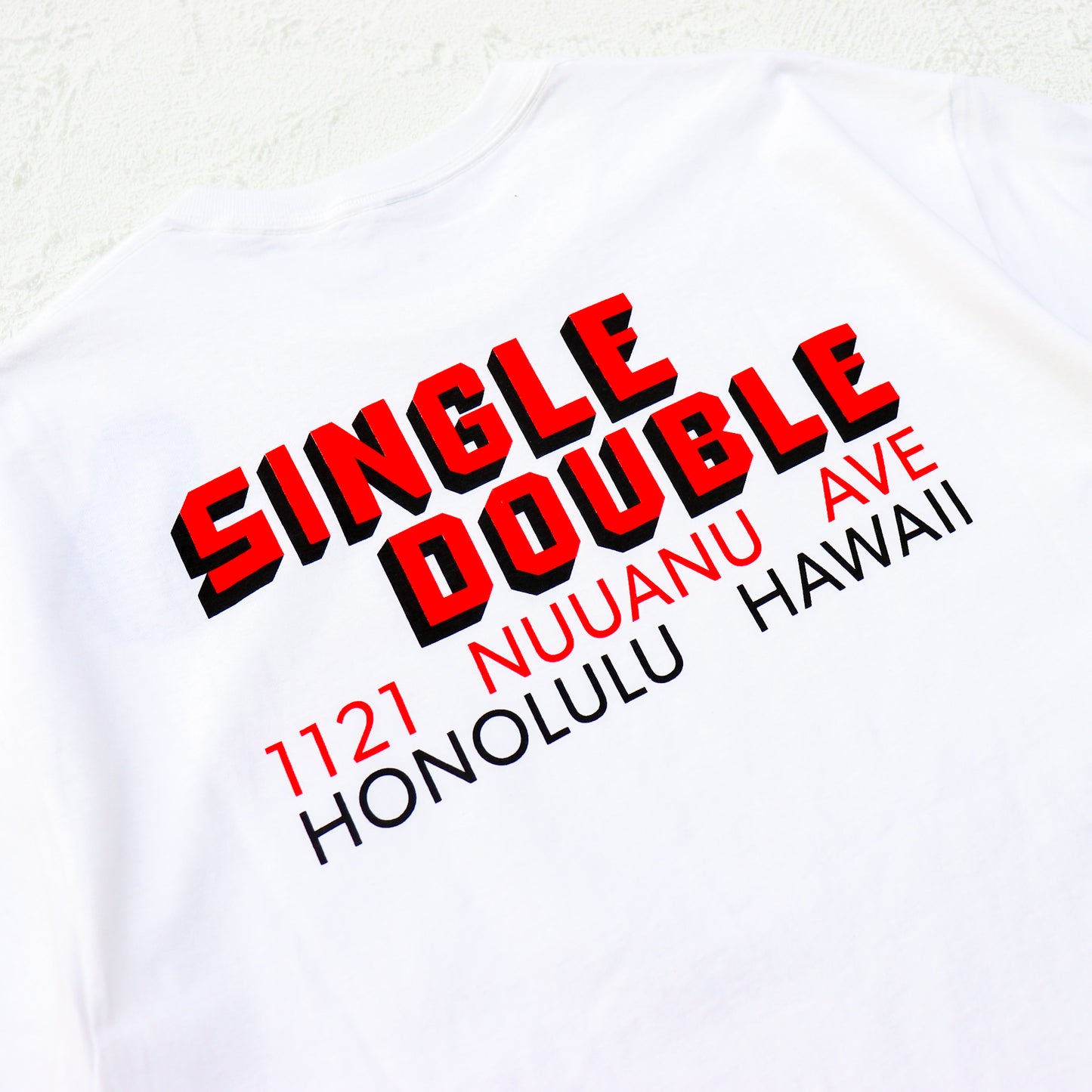 SINGLE DOUBLE Original 3D Logo Tee