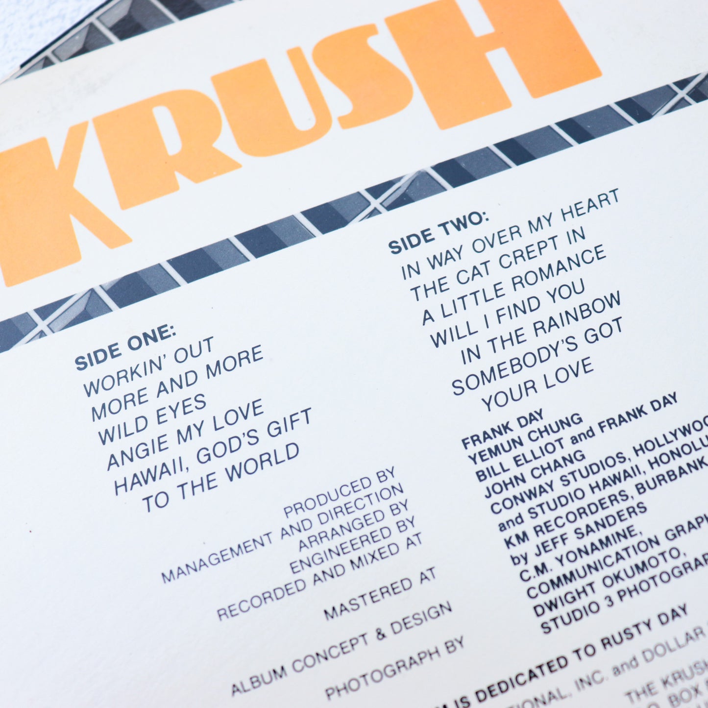 THE KRUSH / More and More