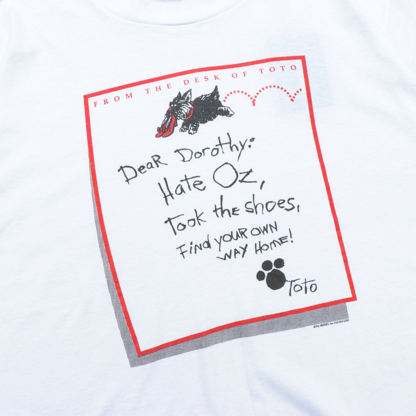 Wizard of Oz TOTO Letter Tee