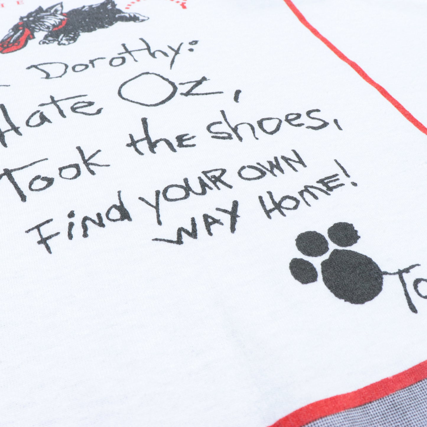 Wizard of Oz TOTO Letter Tee