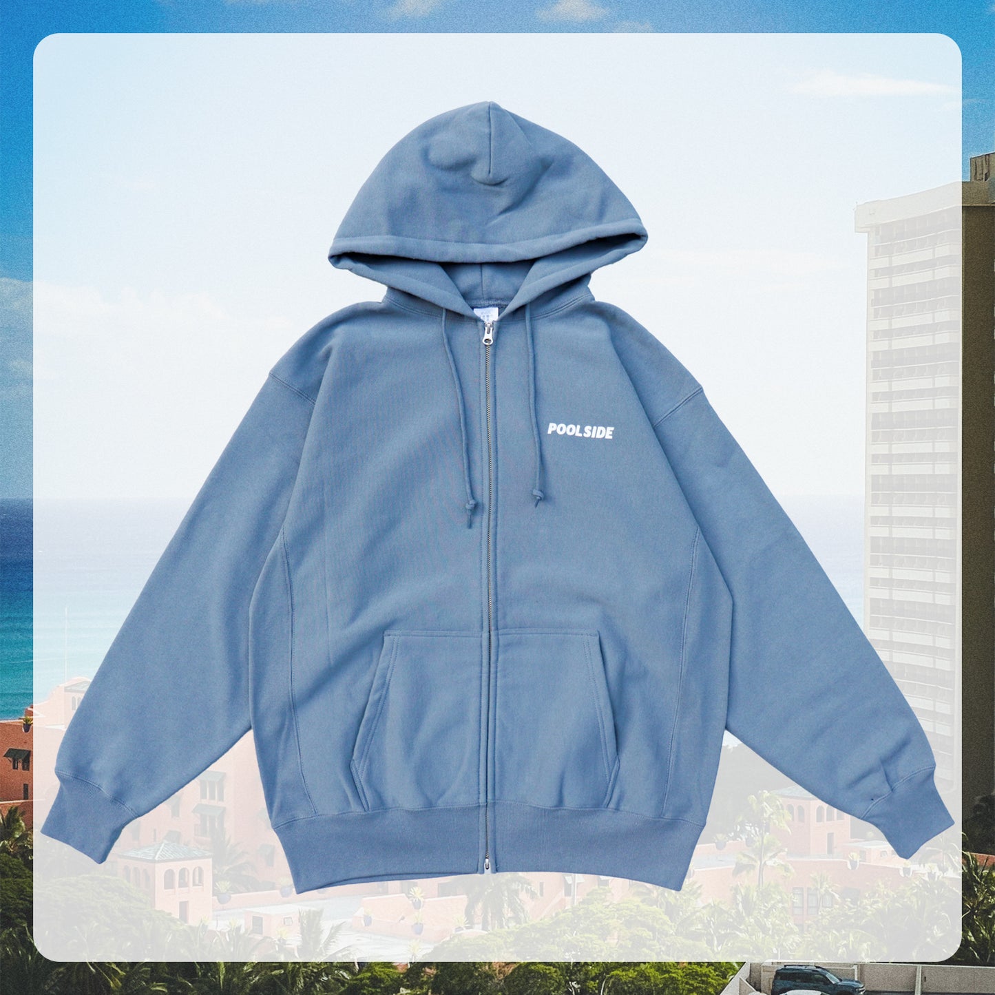 POOL SIDE Record Club Zip Hoodie