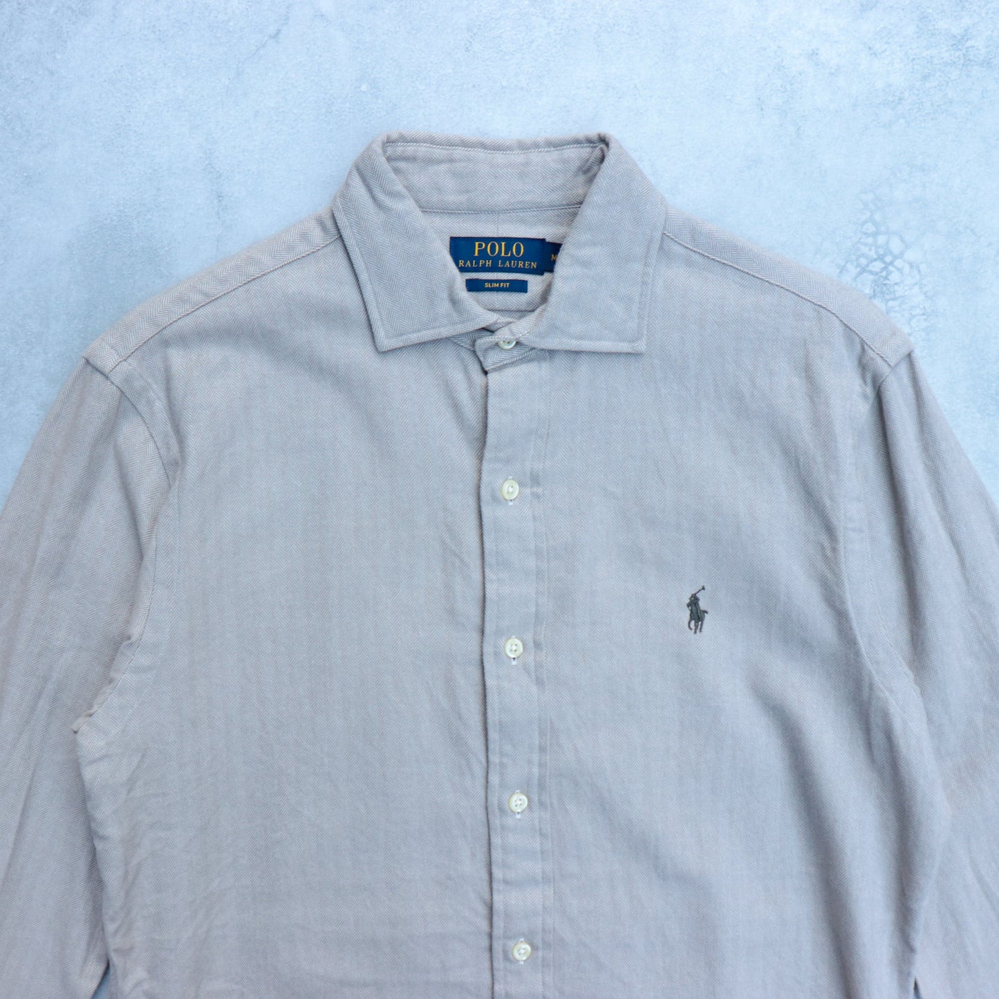 Ralph Lauren B.D L/S Slim Fit Herringbone Shirt