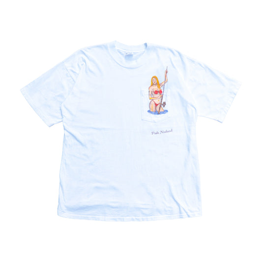 Fishing Naked Girl Tee