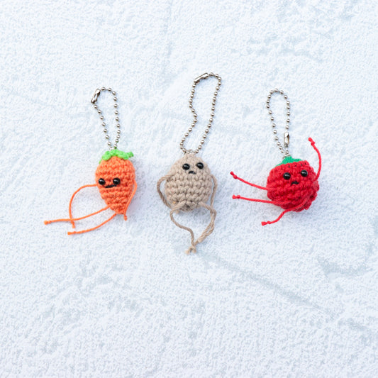Hand Knit Potato Charm