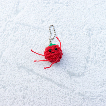 Hand Knit Tomato Charm