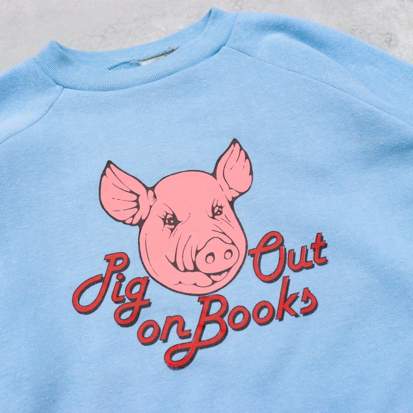 80s Pig Out On Books Sweat