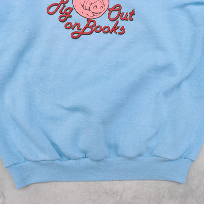80s Pig Out On Books Sweat