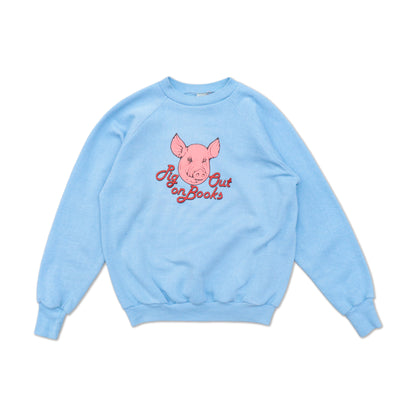 80s Pig Out On Books Sweat
