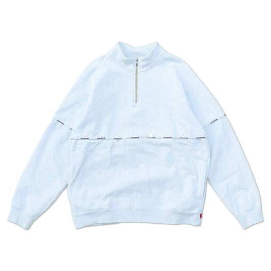 18SS Supreme Half Zip Sweat