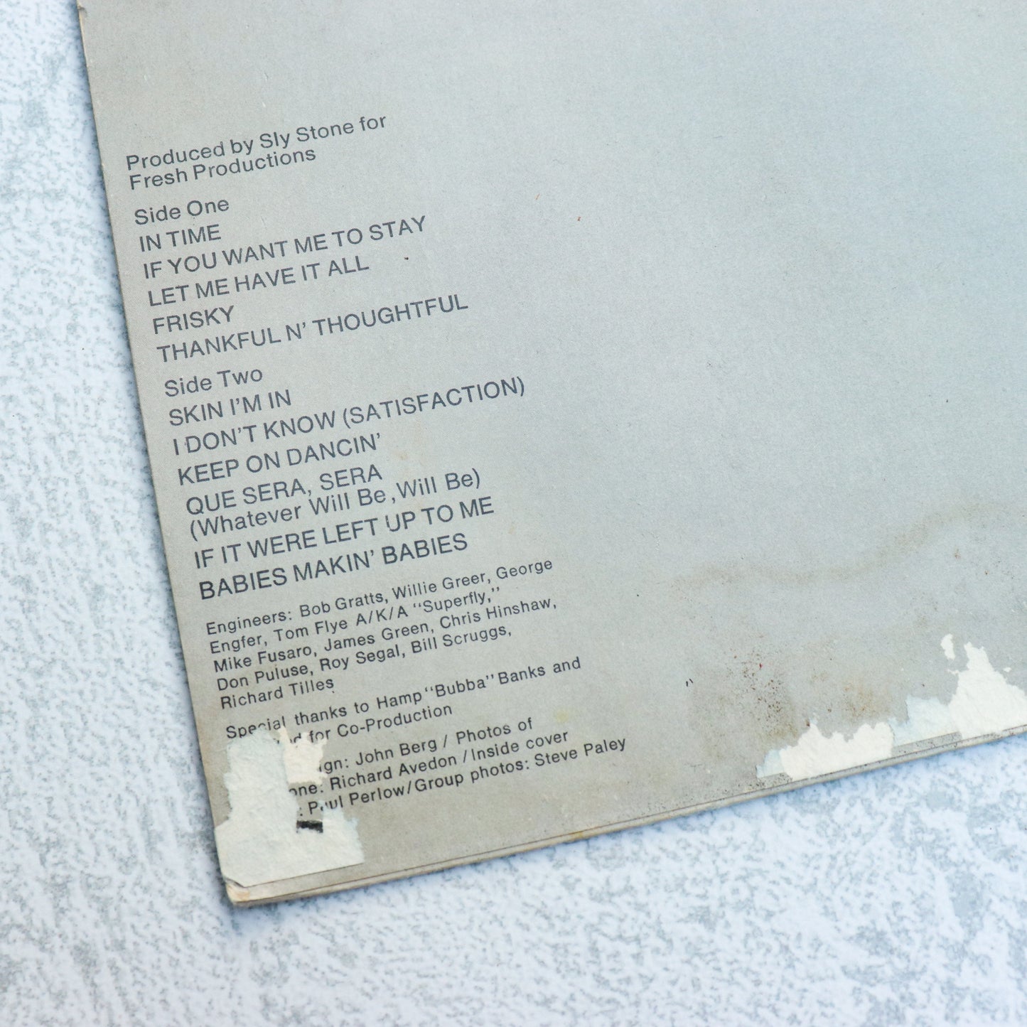 SLY AND THE FAMILY STONE / Fresh
