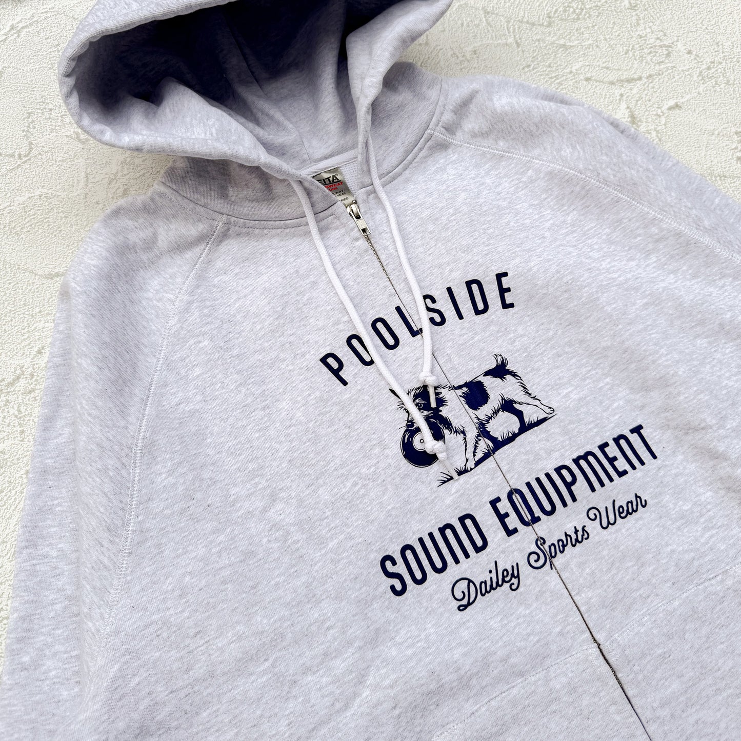 POOL SIDE Record Dogs Zip Hoodie