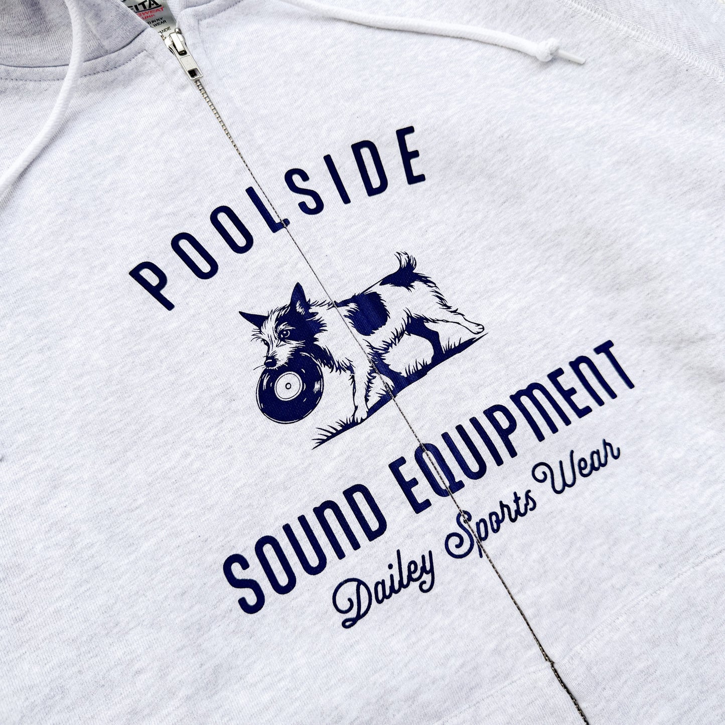 POOL SIDE Record Dogs Zip Hoodie