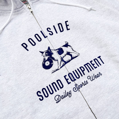 POOL SIDE Record Dogs Zip Hoodie