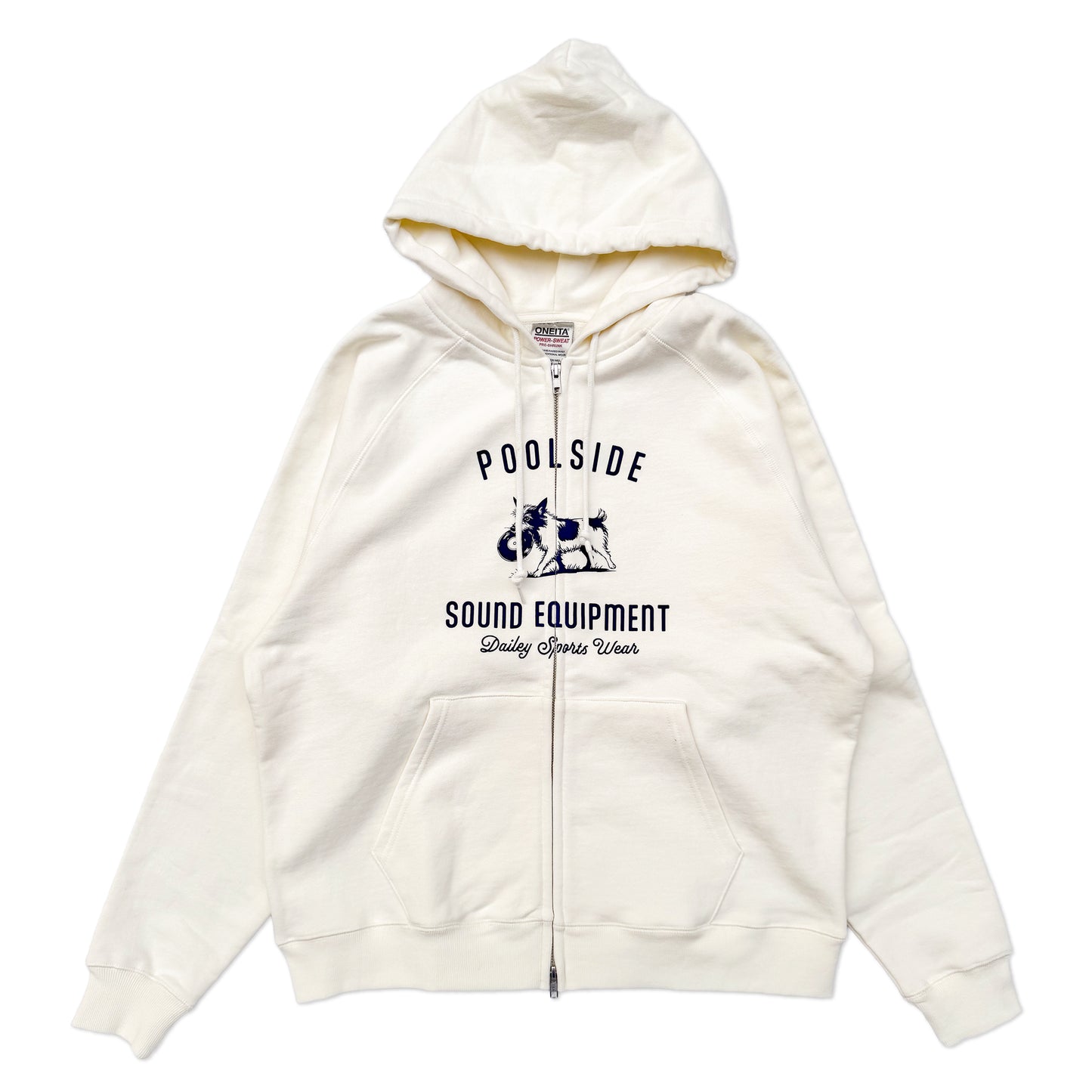 POOL SIDE Record Dogs Zip Hoodie