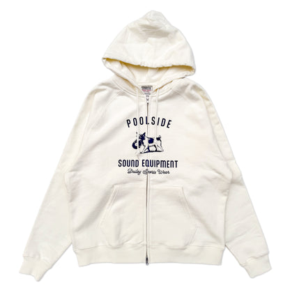 POOL SIDE Record Dogs Zip Hoodie