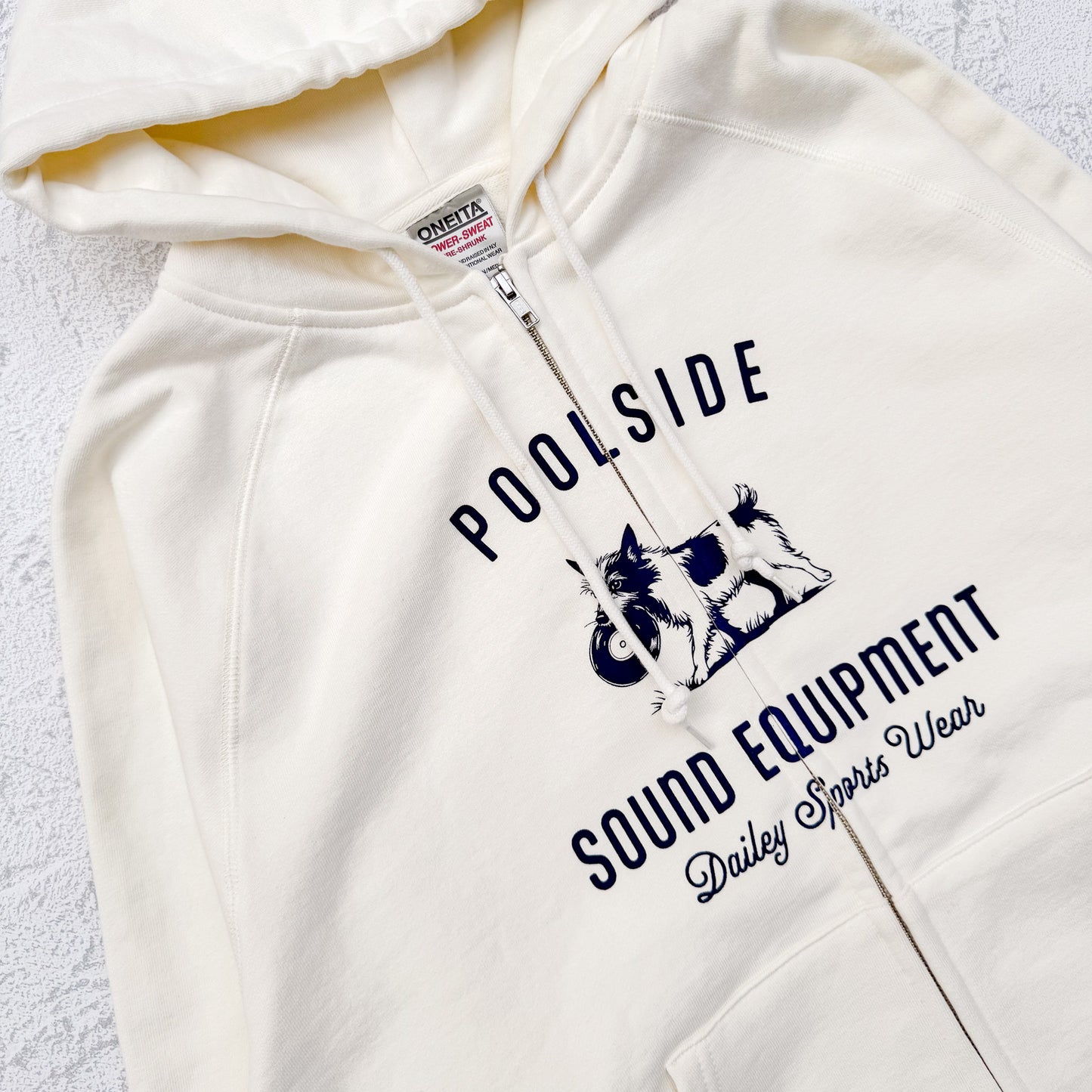 POOL SIDE Record Dogs Zip Hoodie