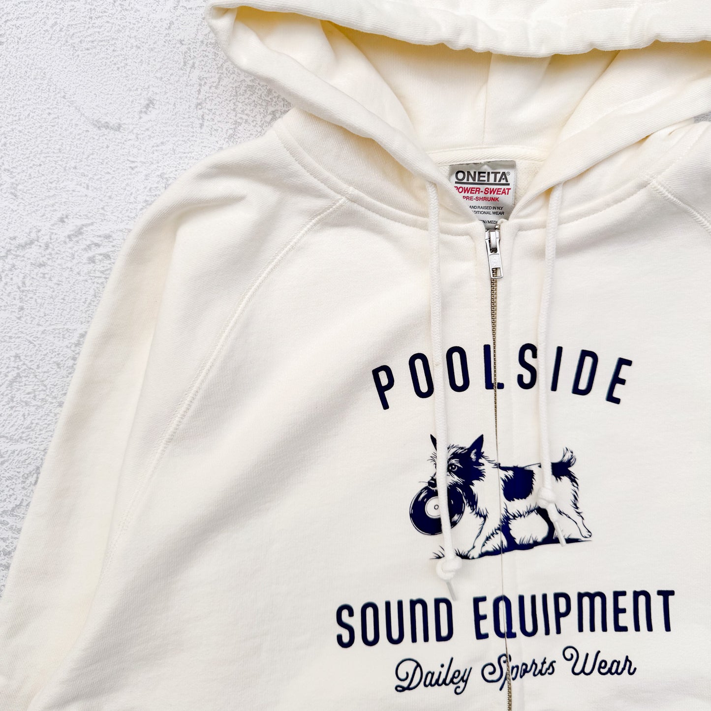 POOL SIDE Record Dogs Zip Hoodie