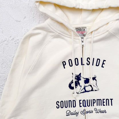 POOL SIDE Record Dogs Zip Hoodie