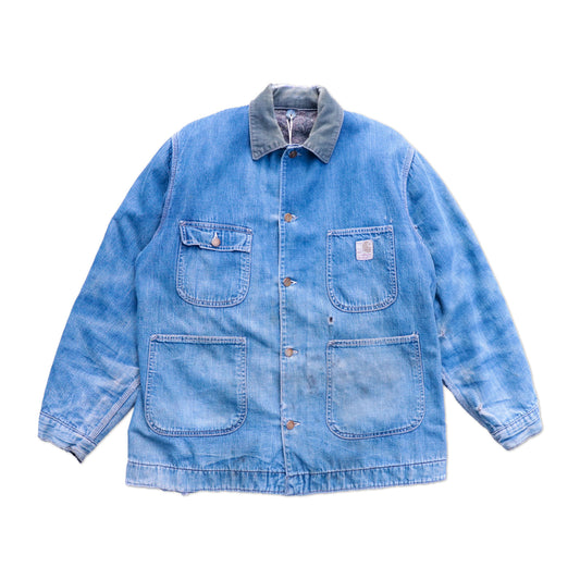 70s Carhartt Denim Chore Coat made in USA