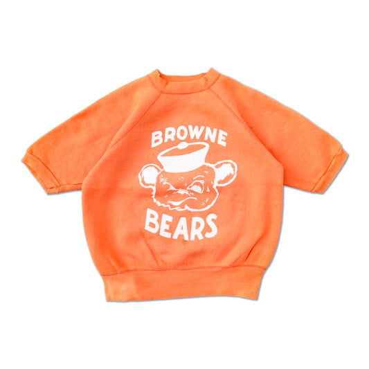 60s Russell S/S Sweat "BROWNE BEARS"