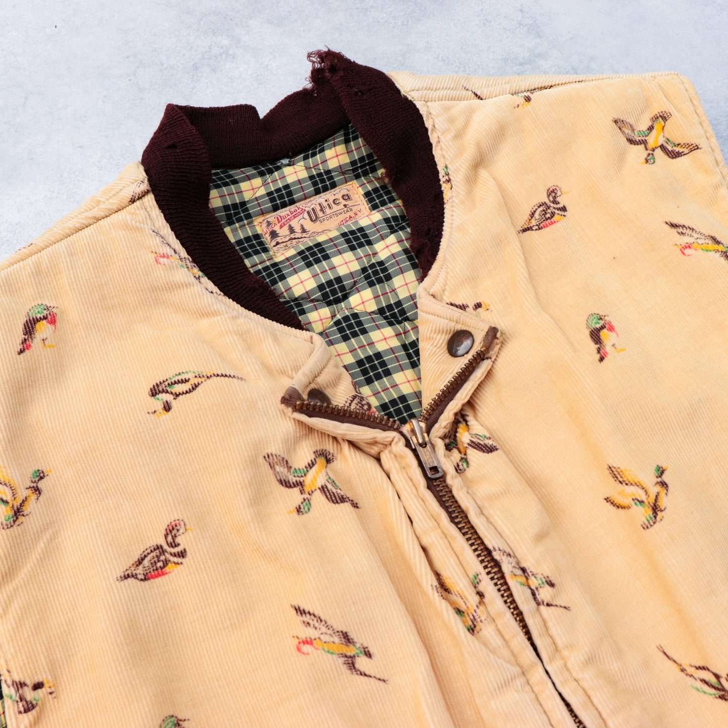 50s DUXBAK Duck Print Vest