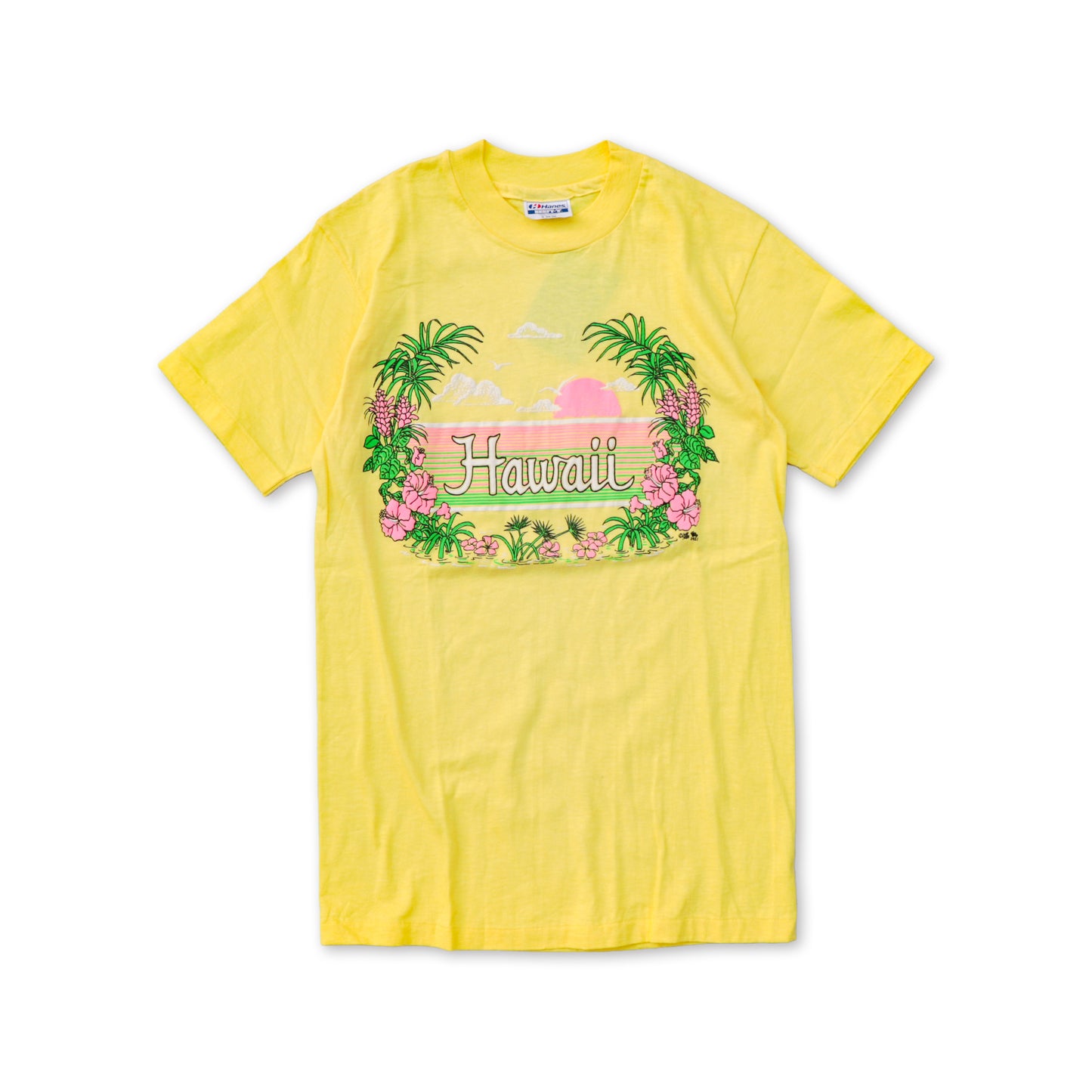 Flocky Printed Hawaii Tee(Dead Stock)