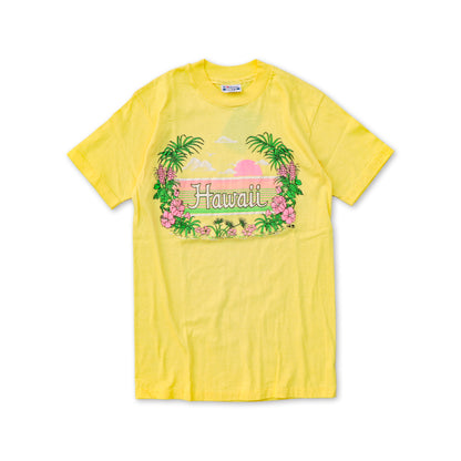 Flocky Printed Hawaii Tee(Dead Stock)