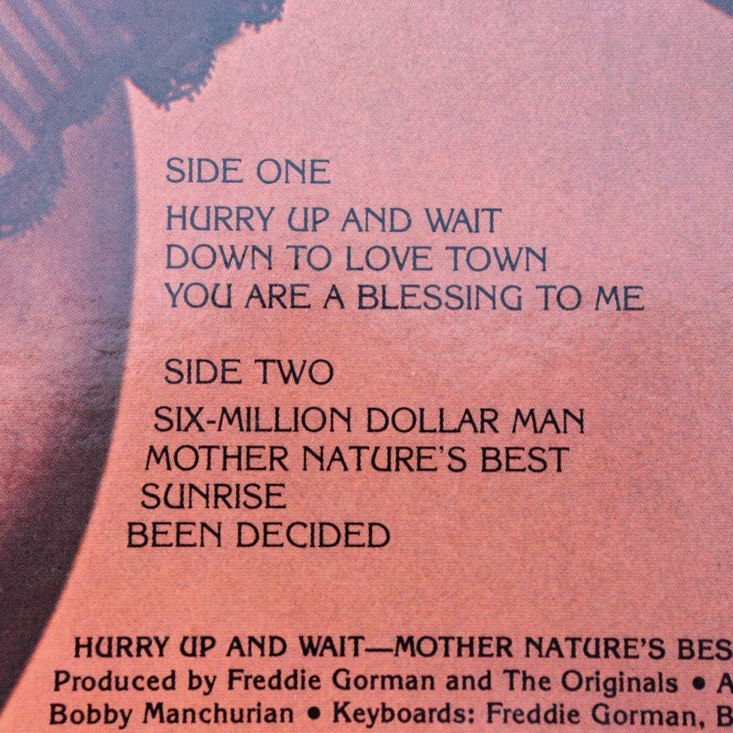 THE ORIGINALS / Down To Love Town