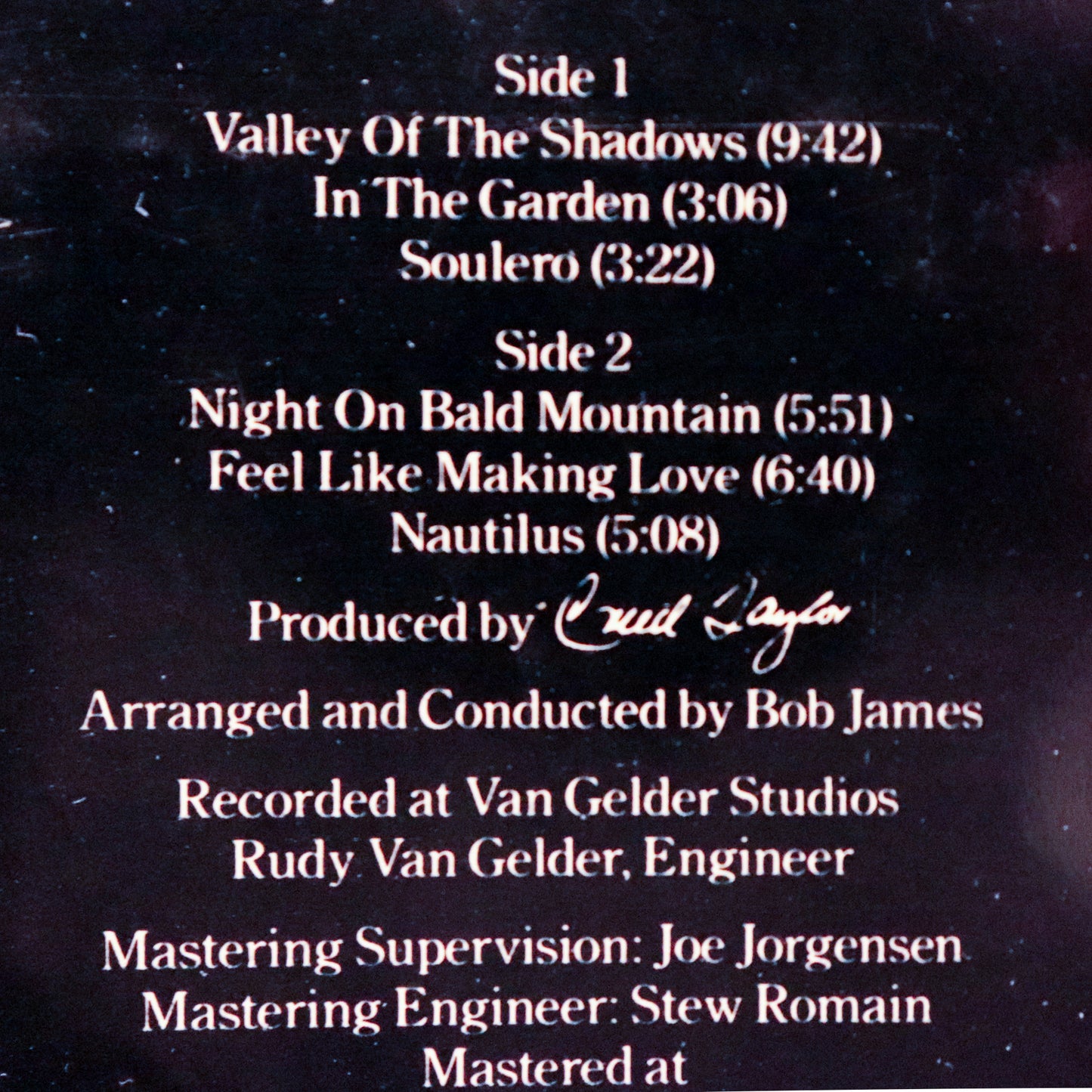 BOB JAMES / One