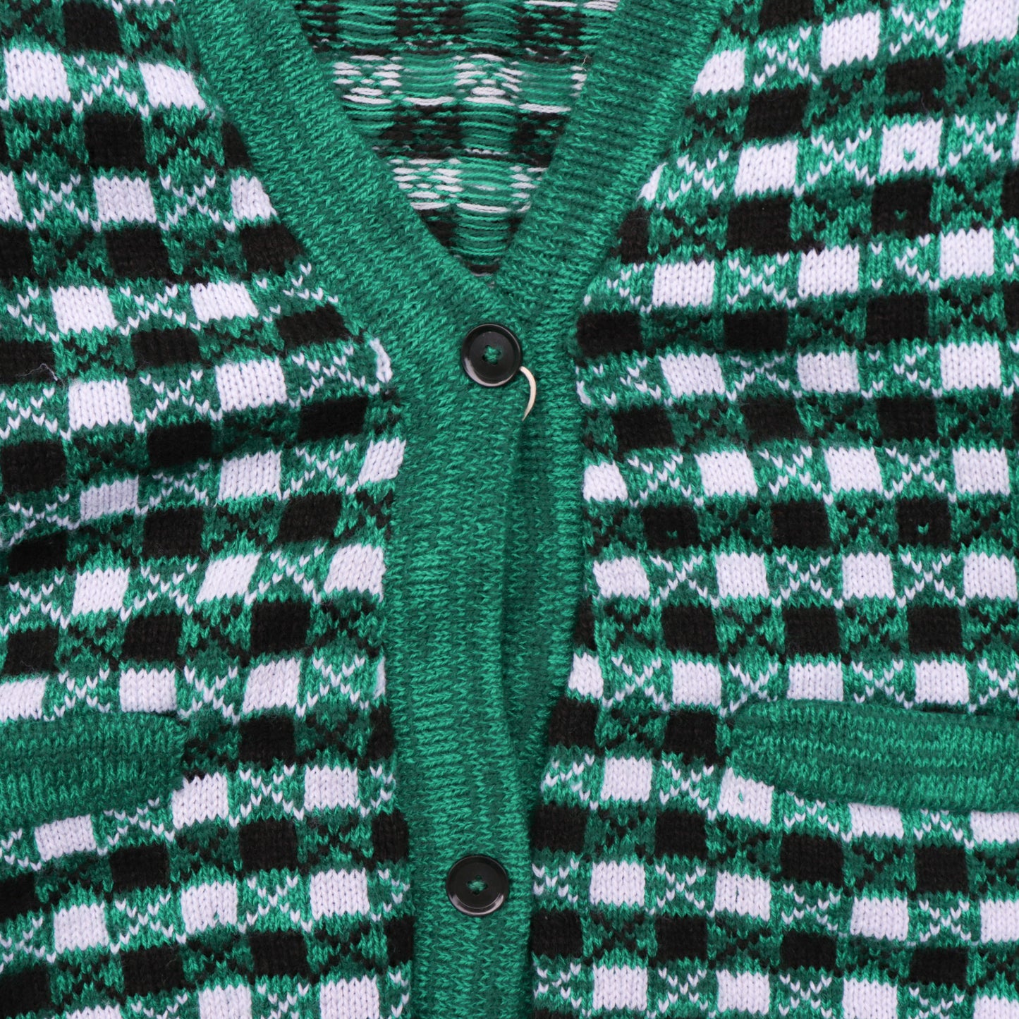 Knit Check Cardigan