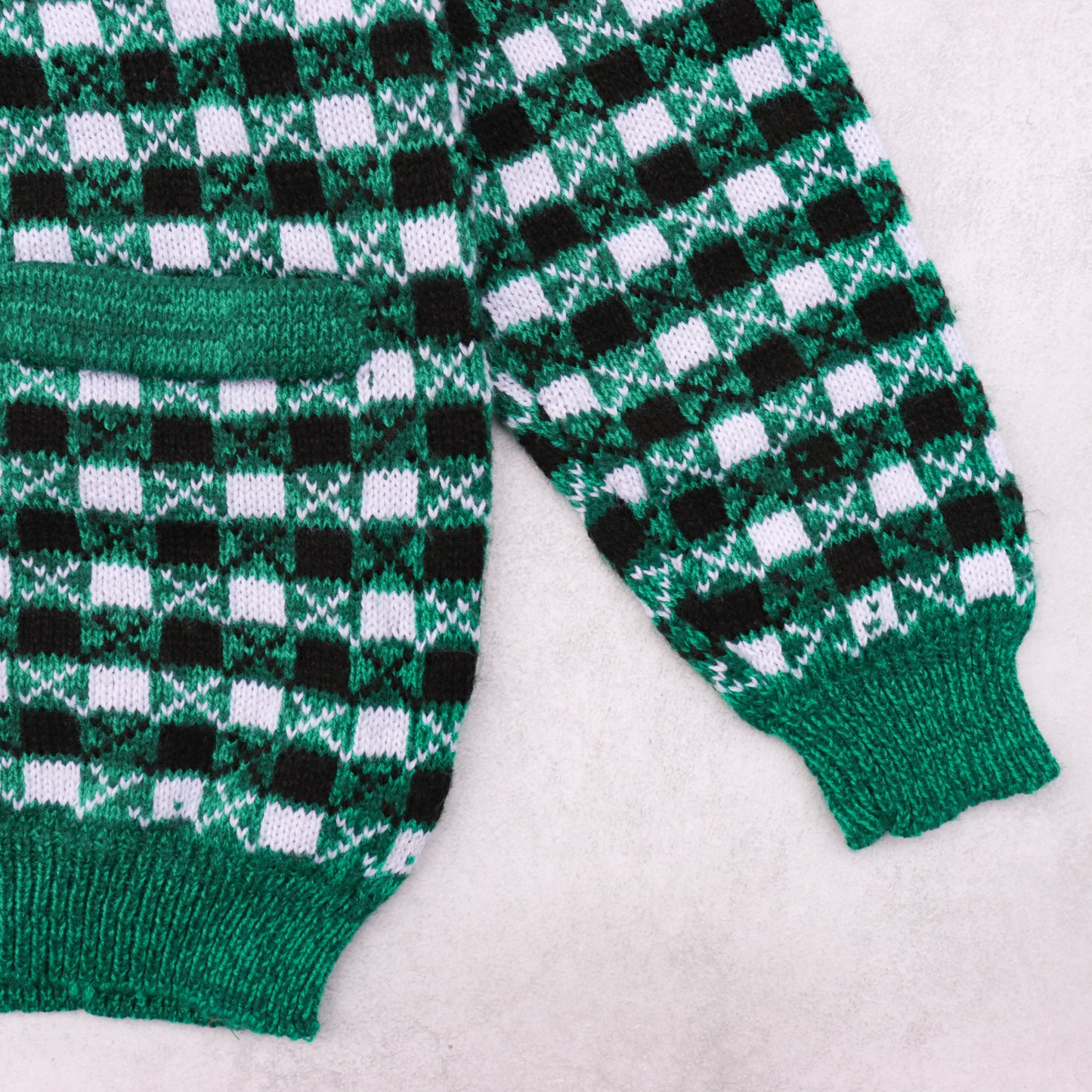 Knit Check Cardigan