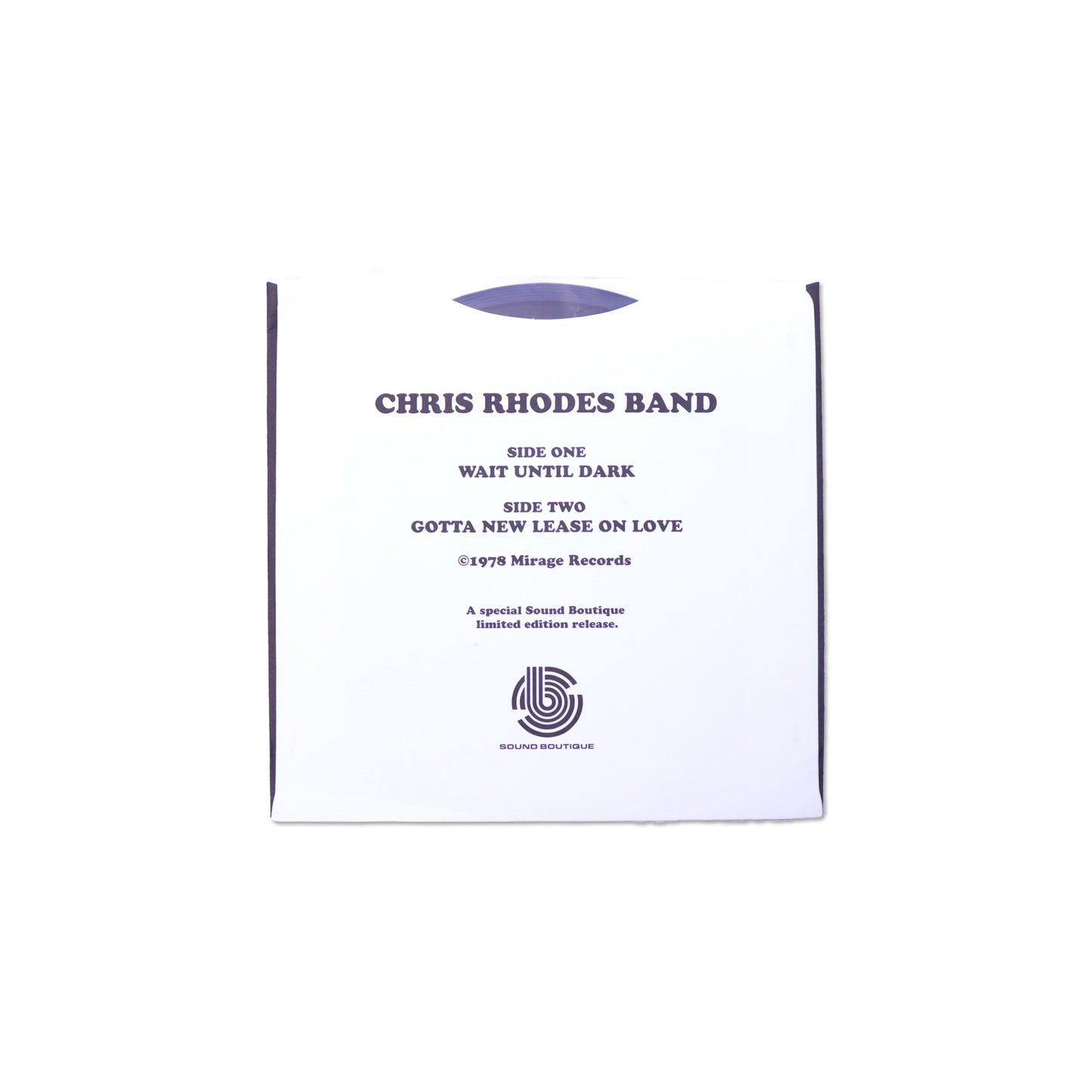 CHRIS RHODES BAND / Wait Until Dark