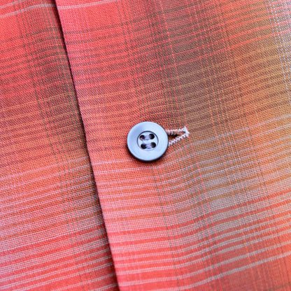 70s Ombre Check S/S Open Collar Shirts